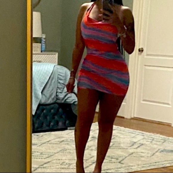 “Taste the Rainbow” Camisole Backless Mini Dress. Size Small. Super Sexy! - Picture 4 of 7